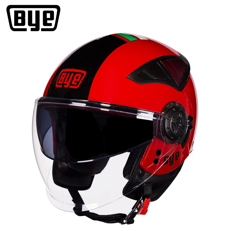 

Мотоциклетный шлем BYE, многофункциональный шлем для езды на мотоцикле, Ретро Скутер, мотоциклетные шлемы с открытым лицом, мотоциклетный шлем из АБС-материала