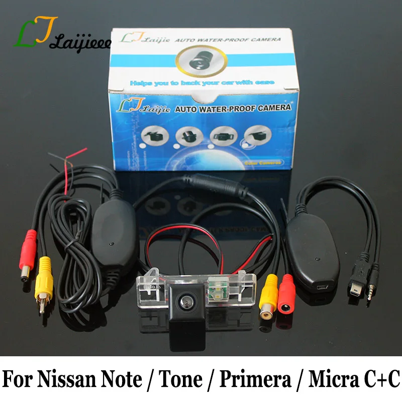 

For Nissan Note Tone E11 Primera P12 Micra C+C K12 Car Backup Camera / HD CCD Night Vision RCA AUX Wireless Auto Rearview Camera