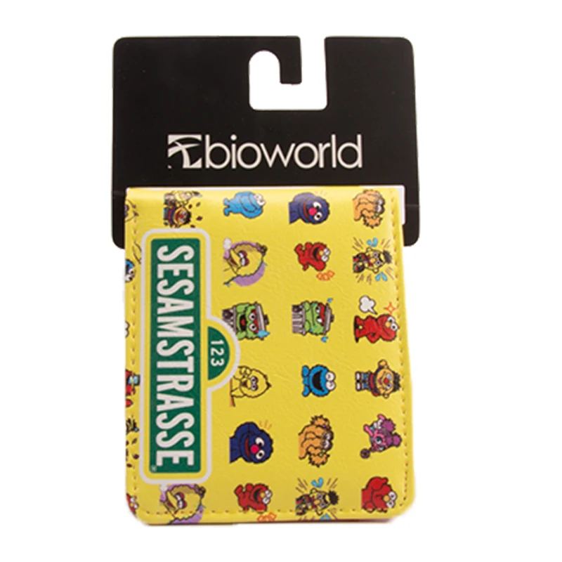 Короткий кошелек с героями мультфильмов «Улица Сезам» для мальчиков и девочек, Подарочный кошелек с карманом для монет - Цвет: 8