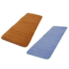 Лучший 2 шт. 120X40 см впитывающий нескользящий коврик с эффектом памяти для кухни, спальни, двери, пола, ковер, ковер, темно-синий и хаки