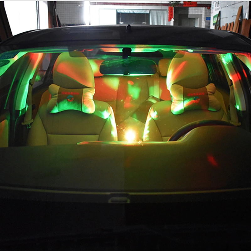 Автомобильный Подсветка салона Декоративные Светодиодные лампы Led Мини RGB красочная атмосфера светильник Авто USB DJ диско-сценическое освещение светильник, футболка с принтом "автомобиль" неоновые лампы