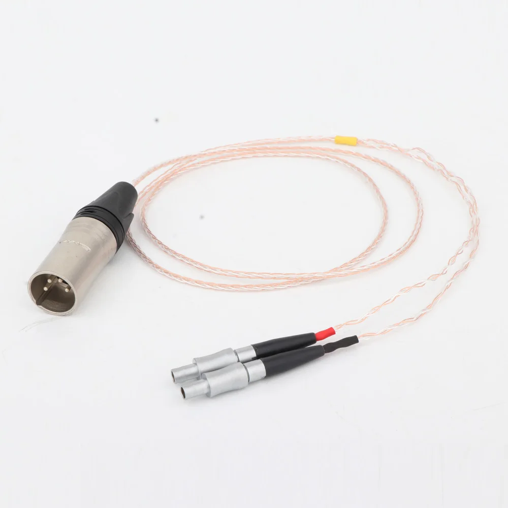 Preffair Compatible Audio Upgrade Cable Replacement for HD800 HD800S Headphone 4 Pin XLR Male Plug Replacement Upgrade Cable