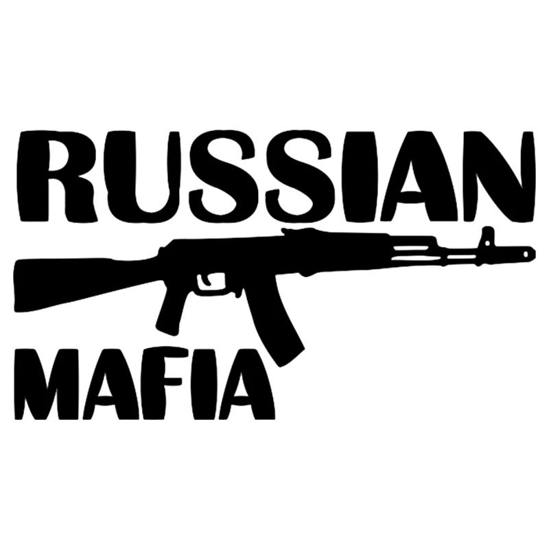 

RUSSIAN MAFIA AK47 Cover Scratches Car-Stickers Decals Fashion Car Accessories for Rear Windshield Window Trunk Bumper PVC18*9cm