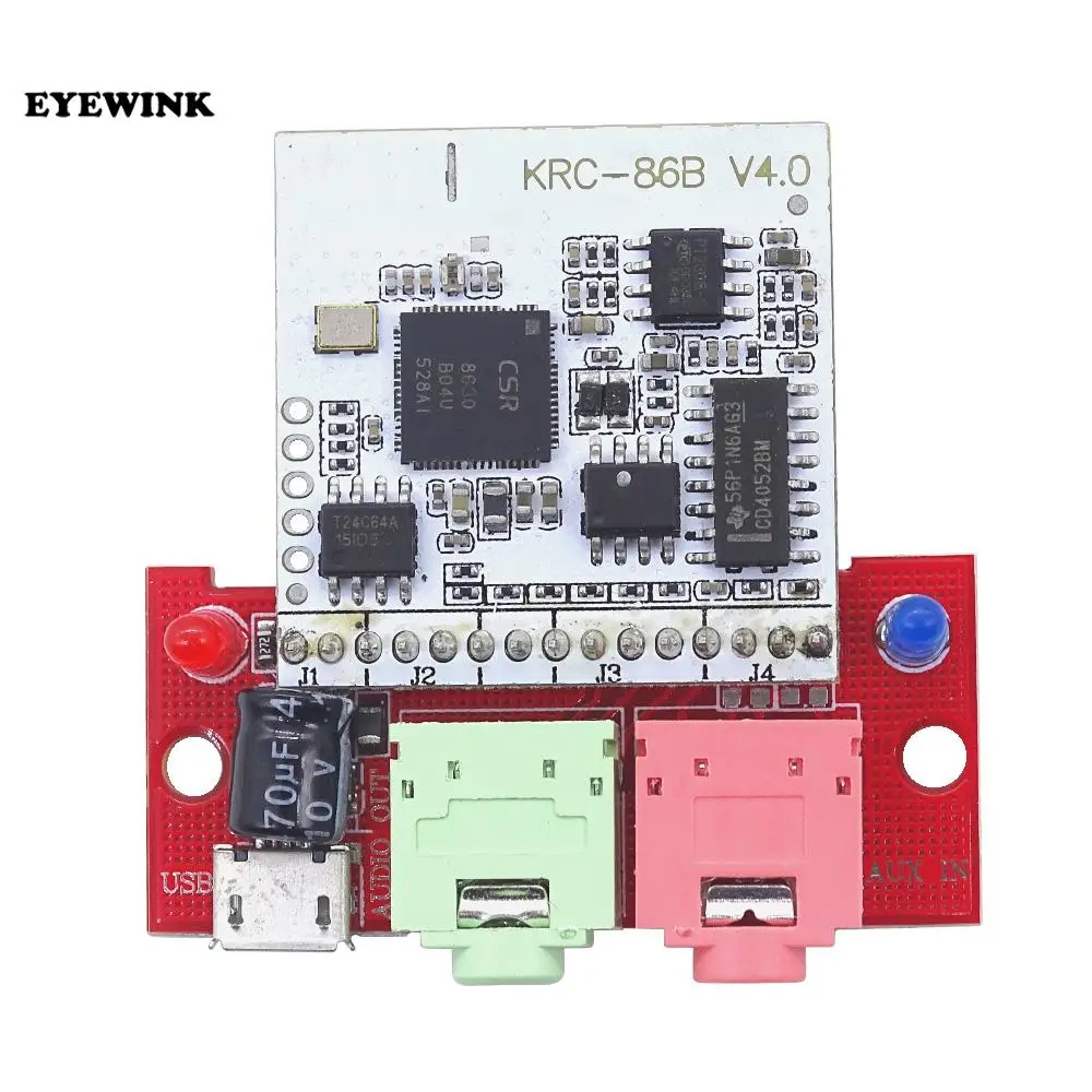 Bluetooth 4 0 аудиомодуль CSR8630 KRC-86B беспроводной стерео приемник Micro USB 3 5 мм динамик