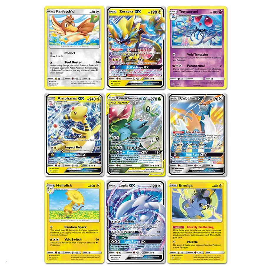 25 карт в коробке новая карта покемона английская версия коллекция POKEMON Battle