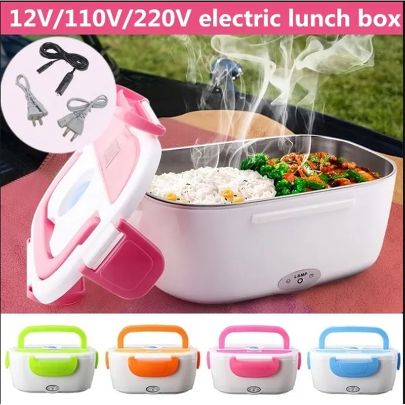 Picnic Box Plastic Heating Office Bowl Lunch Box Portable Food Pan Multifunctional Car Removable Warmer Bento Box Kitchen