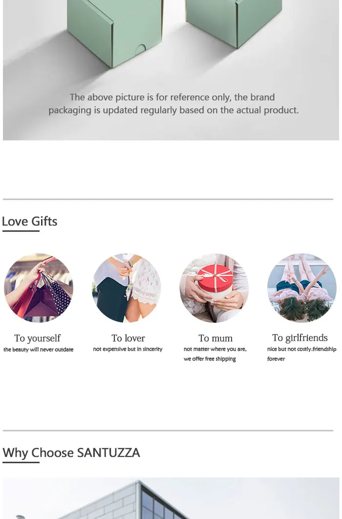 SANTUZZA Silver Drop Earrings For Woman 925 Sterling Silver Black Spinel White Cubic Zirconia Flowers Classical Fine Jewelry