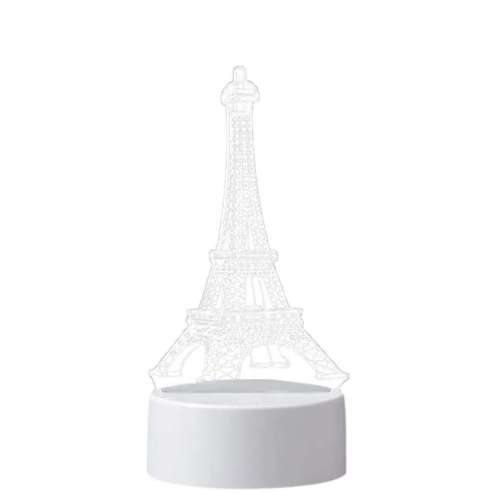 3D USB акриловый Ночной Светильник Светодиодный настольный стол украшение для спальни подарок теплый белый светильник ночник лампа семейный Декор Ночной свет