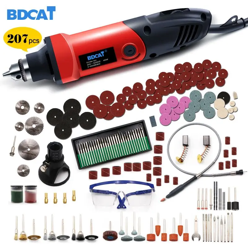  6mm 400W High Power Mini Electric Drill Engraver With 6 Position Variable Speed For Dremel Rotary T