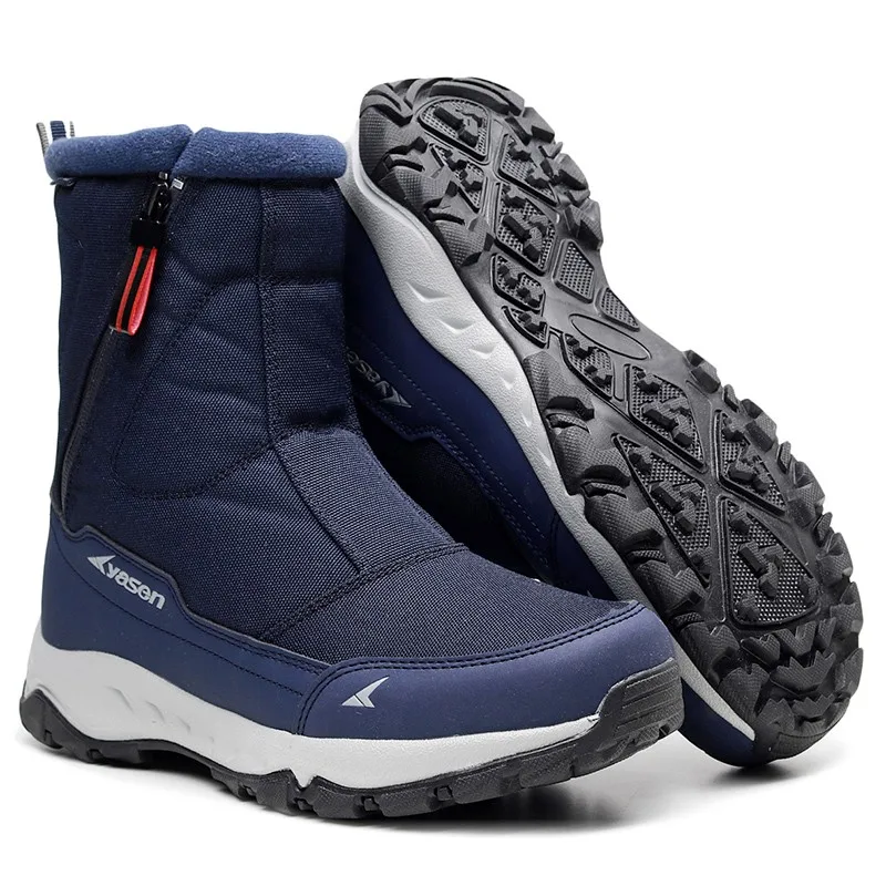 Winter New Thick Couple Snow Boots Plus Mens Warm Side Zipper Outdoor Casual Short Boots Cold Resistance Men Cotton Shoes