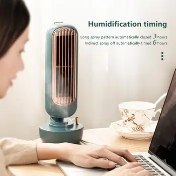 

USB Mini Fan Desktop Atomizing Humidifying Spray USB Tower Cooling Fan Household Water Cooling Tower Air Conditioning Fan
