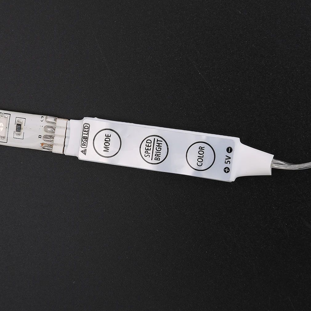 4,5 V Батарея работает 50/100/150/200 см RGB светодиодный белая полоса светильник Водонепроницаемый Ремесло Хобби светильник с Батарея коробка Рождественский Декор