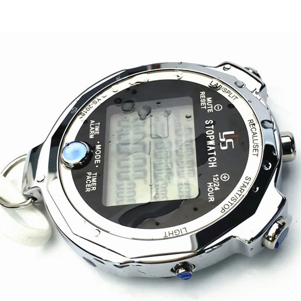 Waterproof Stopwatch Timer Luminous A Thousandth 0.001 Second 100 Channels Memory Stopwatch For Running Training Track Field 4