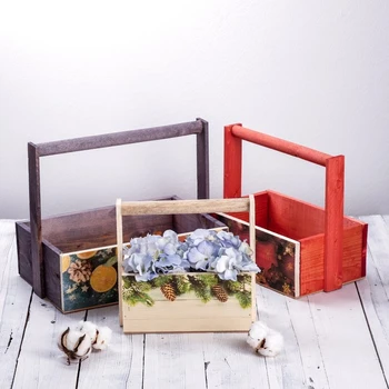 

A set of wooden boxes 3 in 1 with a handle "Happiness in the New Year" 4701975
