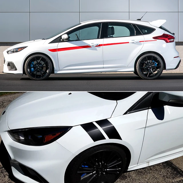 Sport Körper Seite Rock Taille Linie Streifen Aufkleber Vinyl Aufkleber  Wrap Zubehör für Ford Focus 2012 2013 2014 2015 2016 2017 2018 - AliExpress