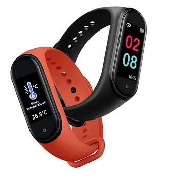 

M4 Upgrade version Body Thermometer Bracelet M4 Pro Measurement Health Smart Band M5 Bluetooth Call/Music Fitness Tracker Watch