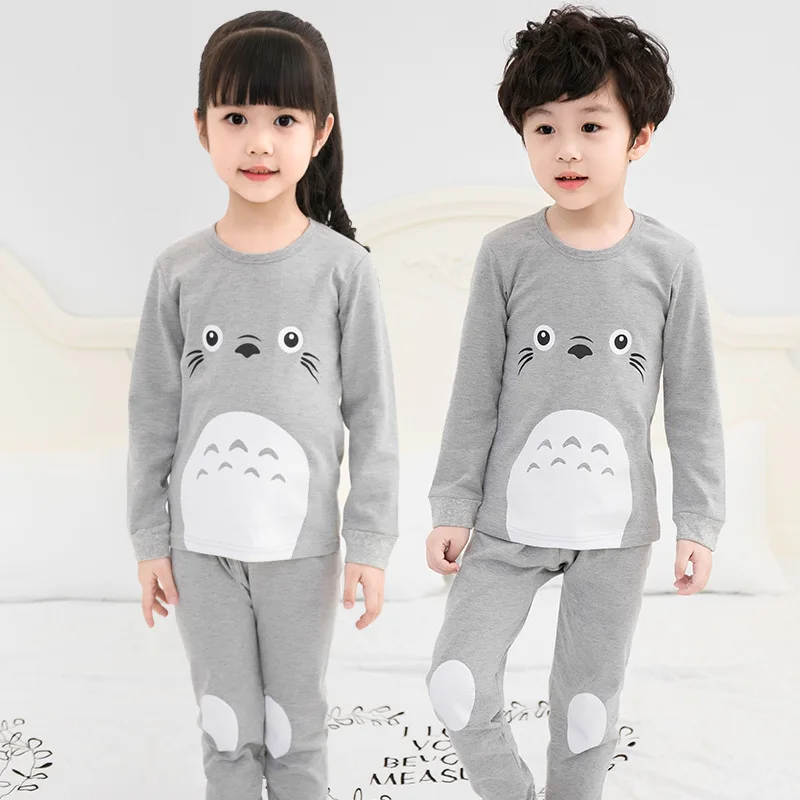 Kids Boys Girls Clothes Baby Pajamas Autumn Long Sleeve Set Cartoon Rabbit Unicorn Children's Sleepwear Winter Pyjamas Kids - Цвет: Y-07