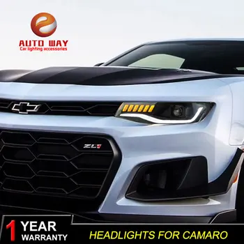 

Head Lamp Case For Car Chevrolet Camaro Headlights 2016-2019 Fog Lights Camaro Headlight DRL H7 LED Bi Xenon Bulb Car Accessory