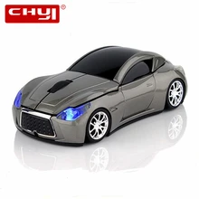 CHYI 3D беспроводная мышь компьютерные мыши форма спортивной машины мышь 1600 dpi с USB Приемником Mause для ПК планшет ноутбук игровая мышь