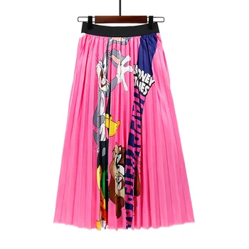 

The European and American style of green panther print skirt.