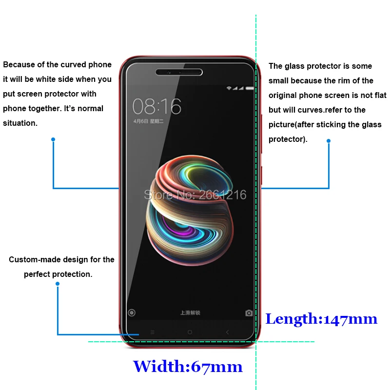 Для Xiaomi Mi A1 MiA1 MA1 закаленное стекло 9H 2.5D Премиум Защитная пленка для экрана 5X Mi5X M5X 5