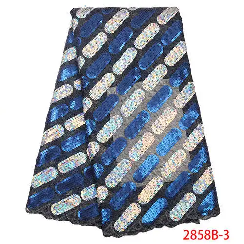 Самый популярный французский кружевной ткани Тюлевая кружевная… с блестками кружевной ткани африканская кружевная ткань кружевные аксессуары для шитья для платье хорошее качество GD2858B-1 - Цвет: picture-3