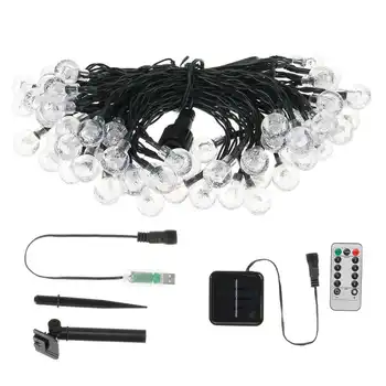

Waterproof Solar Lamp 11M 60 Led Solar Light Led String Lights Usb + Remote Control led fairy string lights Christmas Decoration