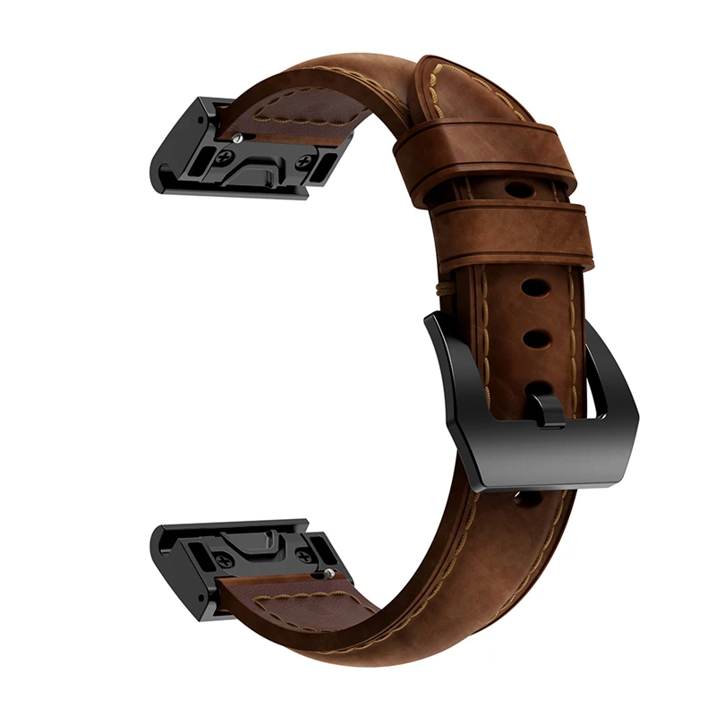 26 мм 22 мм 20 мм Garmin Fenix 5X натуральная кожа ремешок для часов Замена с быстросъемным браслетом Для Fenix 3 HR Браслет