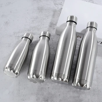

500/1000ml Stainless Steel Water Bottle Portable BPA free Water Drinking Bottle Gym Sports Cycling Drinkware Kids School Gifts