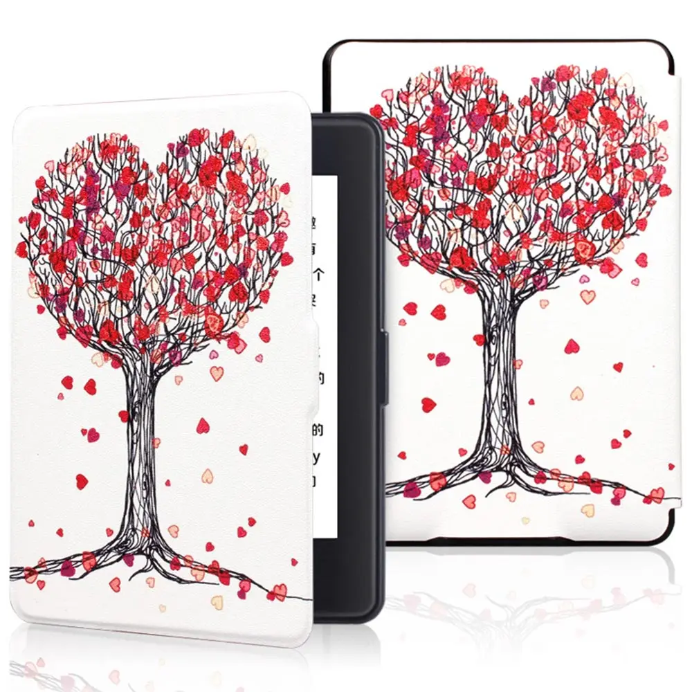2020 PU кожаный защитный чехол для Amazon Kindle Paperwhite 1/2/3 Печатный Ультра Тонкий