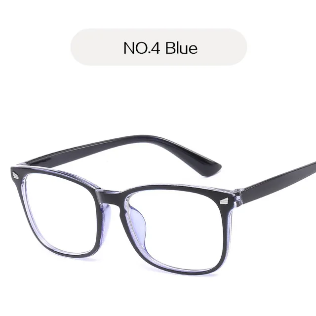 Imwete, прозрачные линзы, синий светильник, очки для женщин, компьютерные очки, очки, прозрачная оправа, мужские очки против голубого излучения - Цвет оправы: Blue