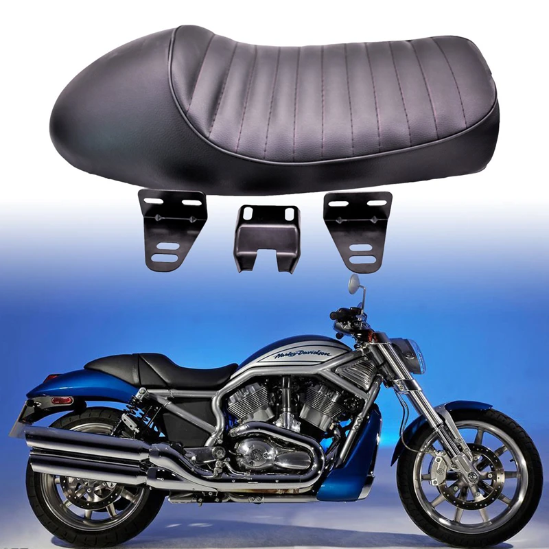 

Universal Motorcycle Hump Vintage Seat Cushion Saddle for Honda CB125S CB550 CL350 450 CB CL Retro Cafe Racer Black / Brown
