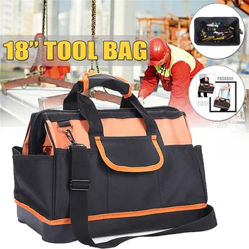 

18 Inch Waterproof Molded Base Large Capacity Pouch Tools Storage Bags Oxford fabric Professional Single shoulder tool bag