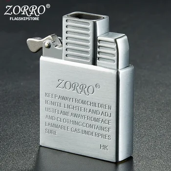 

ZORRO Original Dual Fire Jet Torch Lighter Windproof Cigarette Cigar Lighter Movement Inflatable Gas Lighter Liner DIY Tool