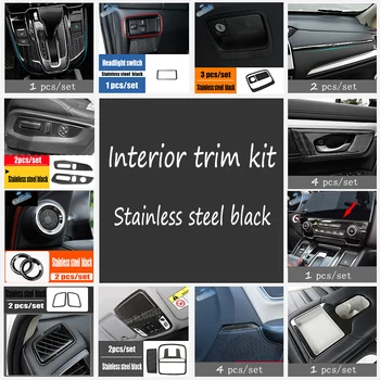 

For Honda CRV CR-V 2017/18/19 Stainless Steel Car gear shift knob Rear front read light water cup Center Console Speaker Audio