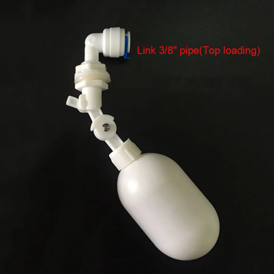 1/4" 3/8" Mini Float Valve Aquarium Fish Tank Water Dispenser Float Ball Valve Water Tank Level Control Reverse Osmosis System 