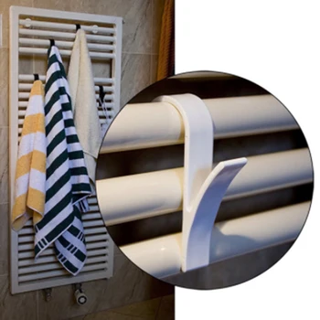 

5 Pcs Radiator Coat Hook, Tubular Space-saving Simple Style Bathroom Towels Rack