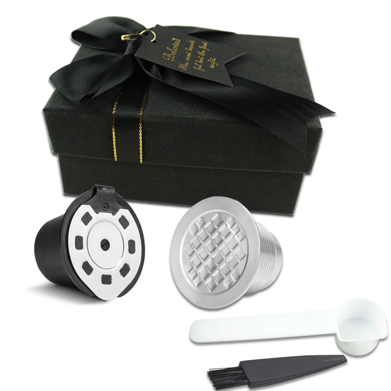 Многоразовые кофейные капсулы чашка для Nespresso U. Многоразовые фильтры стручки с кисточкой