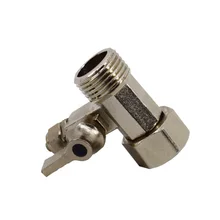 1/" до 1/4" Поворотный соединитель Замена латунный кран тройник Юнион мяч Тип кран домашний фильтр подачи воды адаптер инструменты аксессуары