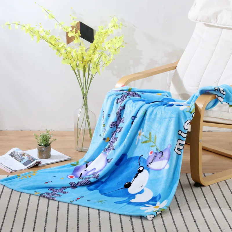 

New Style Cartoon Single Layer Baby Blanket Flannel Children Blanket Stereo Covered Edge Comfortable Skin CHILDREN'S Blanket