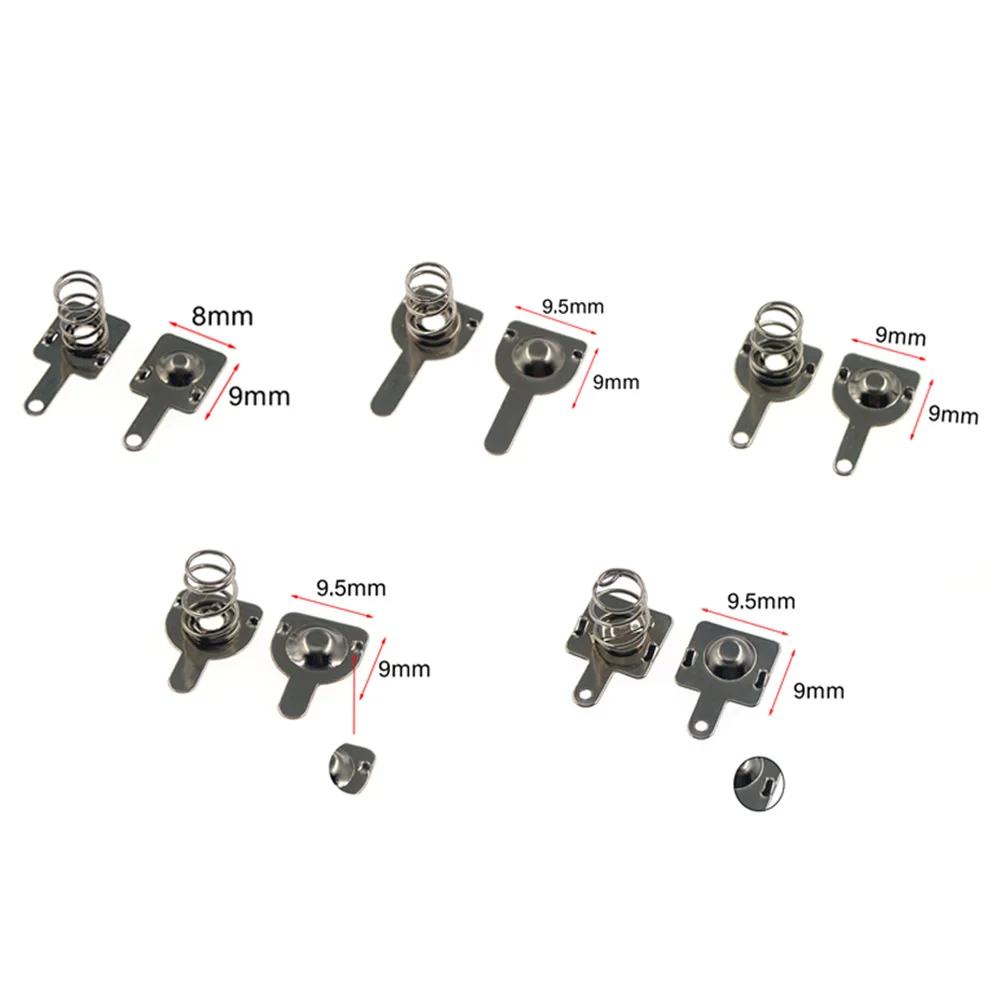 battery contact plate 10 Types Replacement Metal Batteries Spring Contact Plate Silver For AA AAA Batteries