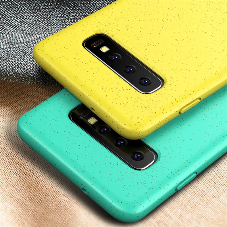 NOHON перерабатываемый Материал чехол для телефона samsung Galaxy S10 Plus S10 Lite Note 10 Note10+ противоударный мягкий ТПУ чехол для мобильного телефона