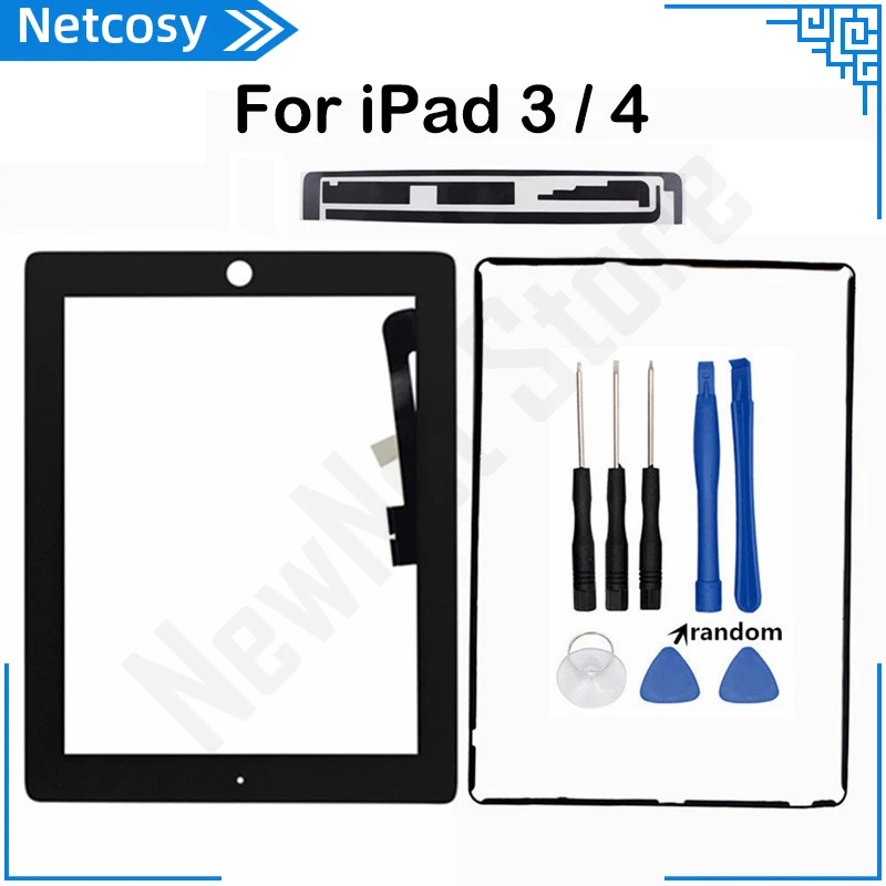 Сенсорный экран A1403 A1416 A1430 A1458 A1459 A1460 дигитайзер для iPad 3 4 сенсорный клейкая лента