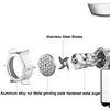 BioloMix Heavy Duty 3000W Max Powerful Electric Meat Grinder Home Sausage Stuffer Meat Mincer Food Processor 3