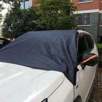 

Magnetic Car Sunshade for Windshield Silver Cloth Snow Sun Shade Waterproof Dust Protector Cover Summer Winter Car Front Window