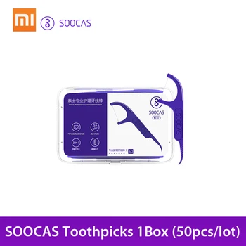 

Xiaomi SOOCAS tooth Floss Teeth Stick Toothpicks Tooth Picks Wire ToothPick Floss Oral HygieneTooth Floss 50Pcs/Lot