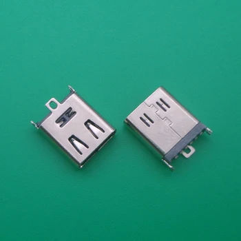 

20pcs TYPE C 6Pin SMT Female jack High Current Fast Type-C with 4 Fixed Pins Diy Welding Connector H=10.5mm
