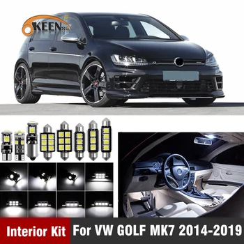 

12Pcs Canbus Car Led Bulb For Volkswagen VW GOLF MK7 2014-2019 Led Interior Light Kit Dome Map Lighting Car Accessories