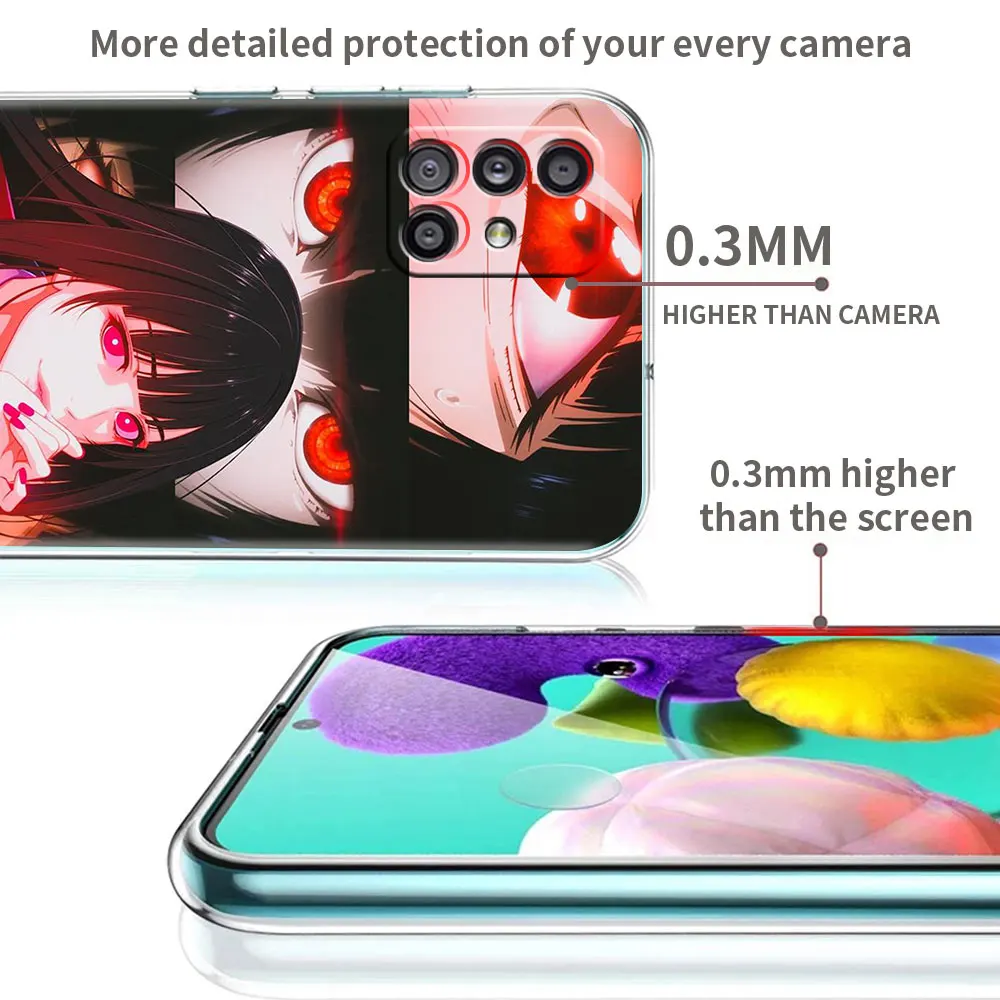 Soft Case for Samsung Galaxy A51 A71 M31 A42 5G A21s A41 M51 A31 M31s Cover Phone Back Shell Capa Kakegurui Jabami Girl Anime