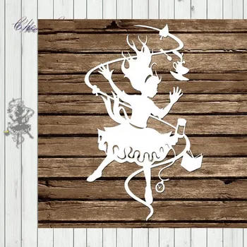 

Metal Cutting Dies Beauty pouring tea DIY Scrapbooking Decorative Embossing Handcraft Die Cutting Template